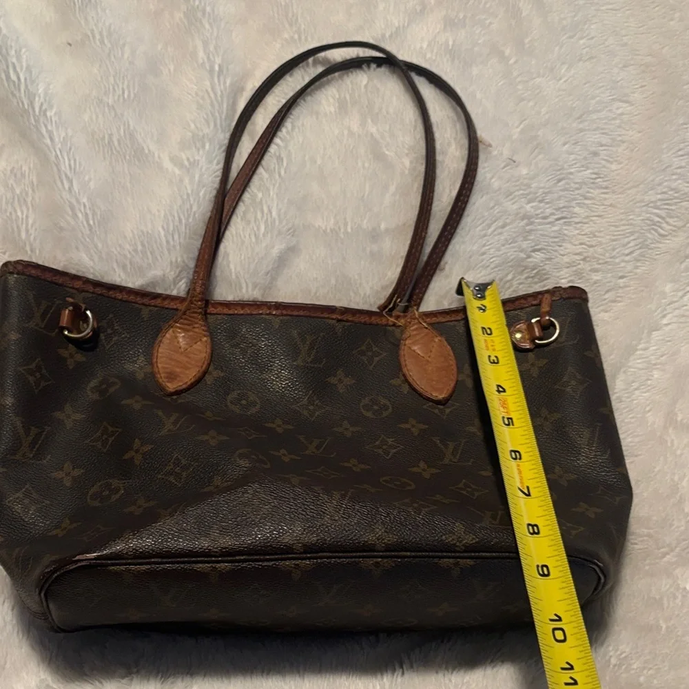 Louie Vuitton SD0048 LV Logo Neverfull MM Monogram Tote Authentic Designer Bag - Picture 6 of 17